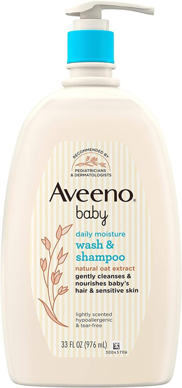 Aveeno Baby Gentle Wash & Shampoo with Natural Oat Extract for Kids