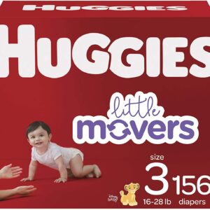 Baby Diapers Size 3, 156 Ct, Huggies Little Movers