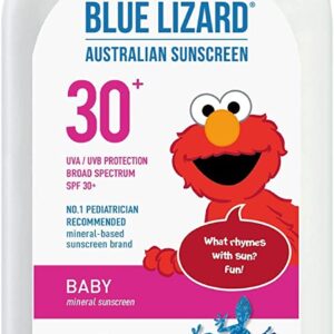 Blue Lizard Baby Mineral Sunscreen with Zinc Oxide, SPF 30+, Water Resistant