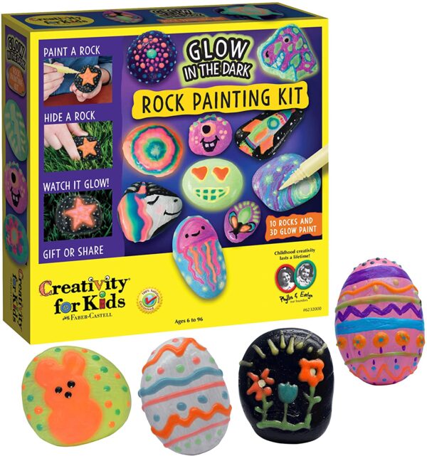 Creativity for Kids Glow In The Dark Rock Painting Kit