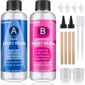 Epoxy Resin - Crystal Clear Resin Kit for Jewelry DIY Art Crafts Cast Coating Wood