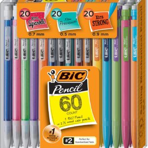 BIC Mechanical Pencil Variety Pack, Assorted Sizes, 0.5mm, 0.7mm, 0.9mm