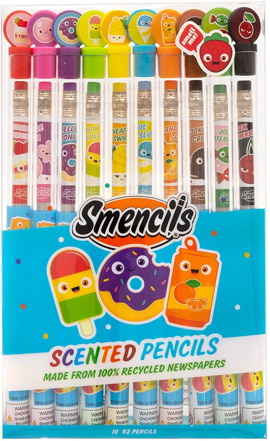 Scentco Graphite Smencils – HB #2 Scented Pencils, 10 Count